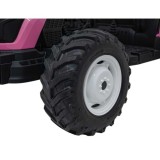JOKO Elektrický Traktor GROW 1804 2x100W 24V, penové kolesá, ružový