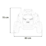 JOKO Elektrický Traktor GROW 1804 2x100W 24V, penové kolesá, ružový