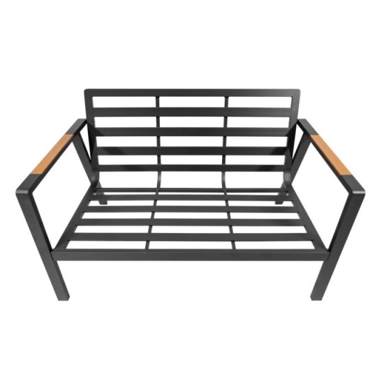 MKSTOR Záhradný Hliníkový Nábytok - Set, Pohovka, stôl, kreslá 2ks + vankúše