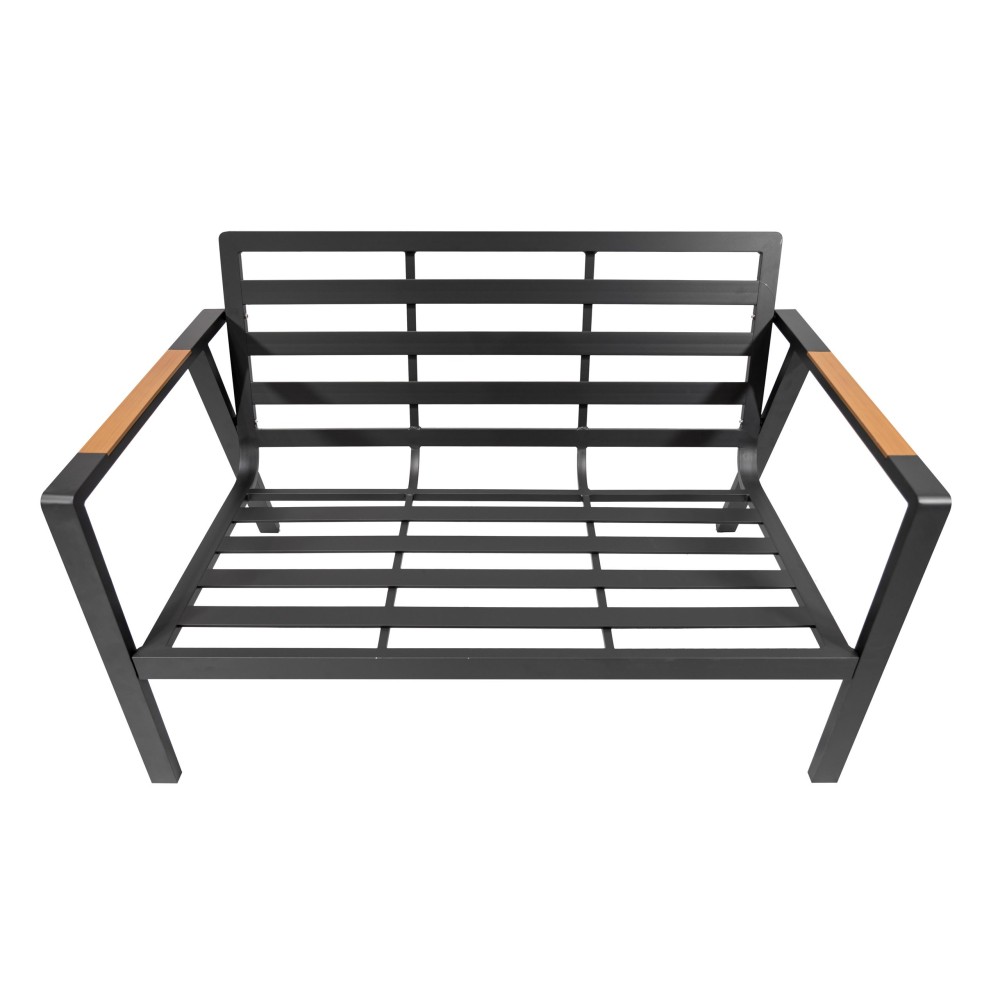 MKSTOR Záhradný Hliníkový Nábytok - Set, Pohovka, stôl, kreslá 2ks + vankúše