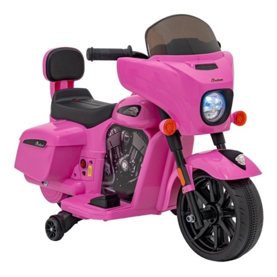 JOKO, Elektrická motorka Chopper INDIAN, ružová