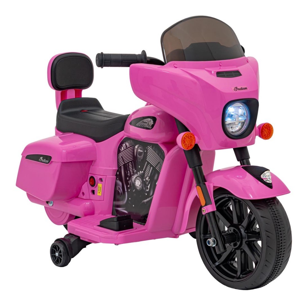 JOKO, Elektrická motorka Chopper INDIAN, ružová
