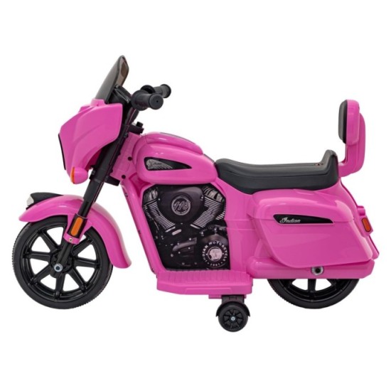 JOKO, Elektrická motorka Chopper INDIAN, ružová