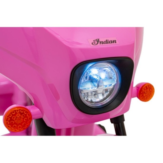 JOKO, Elektrická motorka Chopper INDIAN, ružová