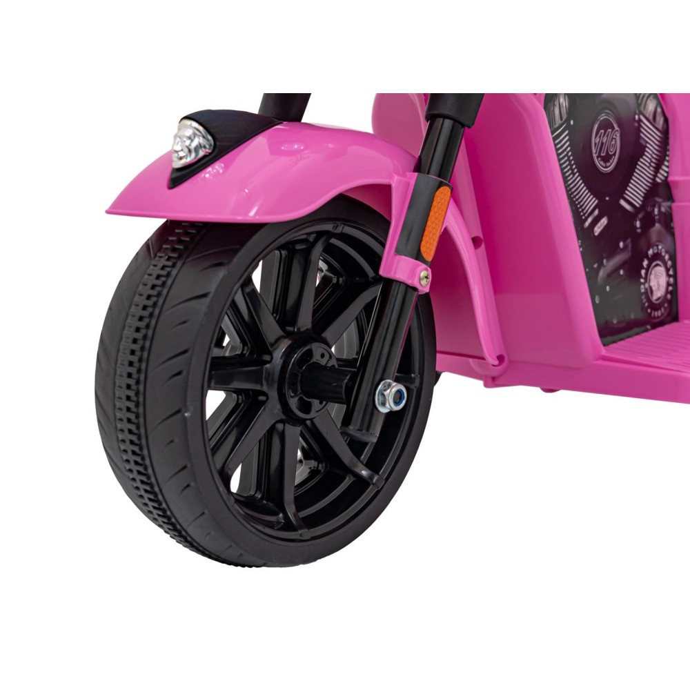 JOKO, Elektrická motorka Chopper INDIAN, ružová