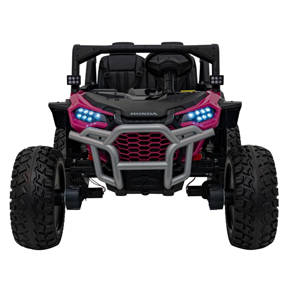 JOKO Elektrické Autíčko Buggy HONDA Off-Road 4x120W, penové kolesá, DVOJMIESTNE kožené sedadlo, nosnosť 60kg, ružové