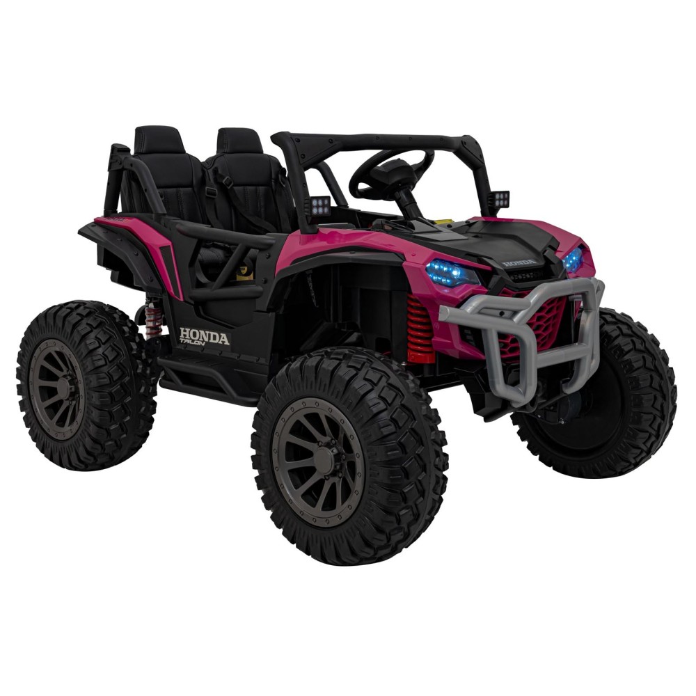 JOKO Elektrické Autíčko Buggy HONDA Off-Road 4x120W, penové kolesá, DVOJMIESTNE kožené sedadlo, nosnosť 60kg, ružové
