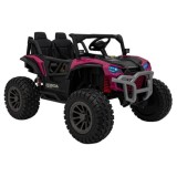 JOKO Elektrické Autíčko Buggy HONDA Off-Road 4x120W, penové kolesá, DVOJMIESTNE kožené sedadlo, nosnosť 60kg, ružové
