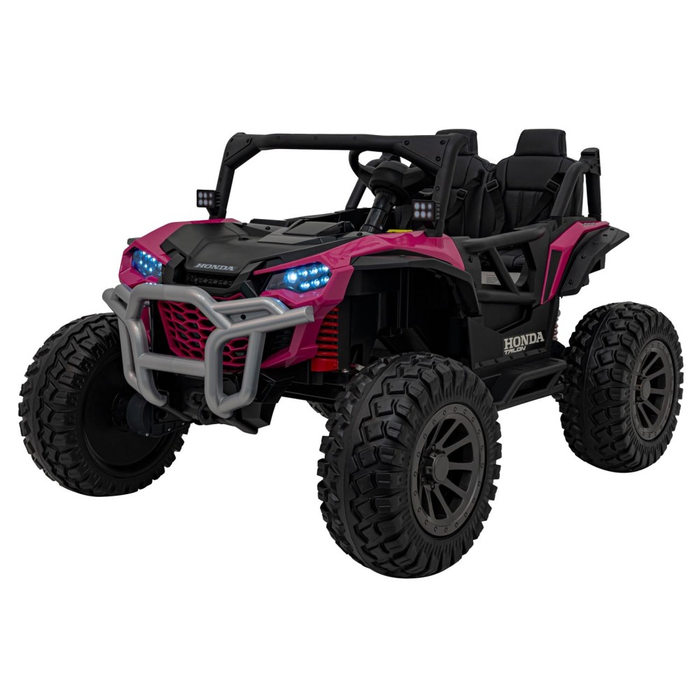 JOKO Elektrické Autíčko Buggy HONDA Off-Road 4x120W, penové kolesá, DVOJMIESTNE kožené sedadlo, nosnosť 60kg, ružové
