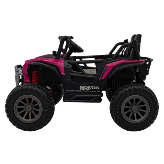 JOKO Elektrické Autíčko Buggy HONDA Off-Road 4x120W, penové kolesá, DVOJMIESTNE kožené sedadlo, nosnosť 60kg, ružové