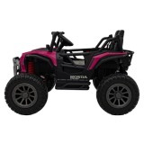 JOKO Elektrické Autíčko Buggy HONDA Off-Road 4x120W, penové kolesá, DVOJMIESTNE kožené sedadlo, nosnosť 60kg, ružové