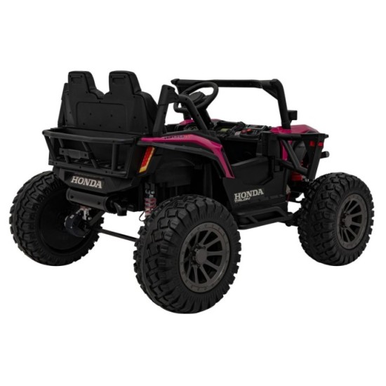 JOKO Elektrické Autíčko Buggy HONDA Off-Road 4x120W, penové kolesá, DVOJMIESTNE kožené sedadlo, nosnosť 60kg, ružové