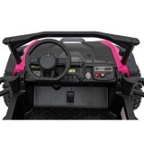 JOKO Elektrické Autíčko Buggy HONDA Off-Road 4x120W, penové kolesá, DVOJMIESTNE kožené sedadlo, nosnosť 60kg, ružové