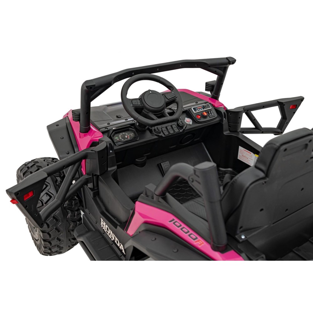 JOKO Elektrické Autíčko Buggy HONDA Off-Road 4x120W, penové kolesá, DVOJMIESTNE kožené sedadlo, nosnosť 60kg, ružové