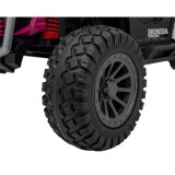 JOKO Elektrické Autíčko Buggy HONDA Off-Road 4x120W, penové kolesá, DVOJMIESTNE kožené sedadlo, nosnosť 60kg, ružové