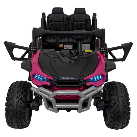 JOKO Elektrické Autíčko Buggy HONDA Off-Road 4x120W, penové kolesá, DVOJMIESTNE kožené sedadlo, nosnosť 60kg, ružové