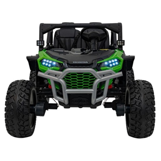 JOKO Elektrické Autíčko Buggy HONDA Off-Road 4x120W, penové kolesá, DVOJMIESTNE kožené sedadlo, nosnosť 60kg, zelené