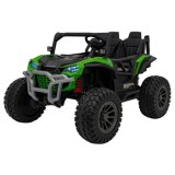 JOKO Elektrické Autíčko Buggy HONDA Off-Road 4x120W, penové kolesá, DVOJMIESTNE kožené sedadlo, nosnosť 60kg, zelené