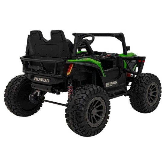 JOKO Elektrické Autíčko Buggy HONDA Off-Road 4x120W, penové kolesá, DVOJMIESTNE kožené sedadlo, nosnosť 60kg, zelené