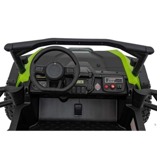 JOKO Elektrické Autíčko Buggy HONDA Off-Road 4x120W, penové kolesá, DVOJMIESTNE kožené sedadlo, nosnosť 60kg, zelené