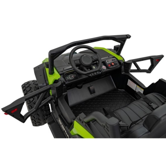 JOKO Elektrické Autíčko Buggy HONDA Off-Road 4x120W, penové kolesá, DVOJMIESTNE kožené sedadlo, nosnosť 60kg, zelené