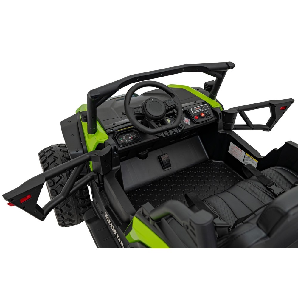 JOKO Elektrické Autíčko Buggy HONDA Off-Road 4x120W, penové kolesá, DVOJMIESTNE kožené sedadlo, nosnosť 60kg, zelené