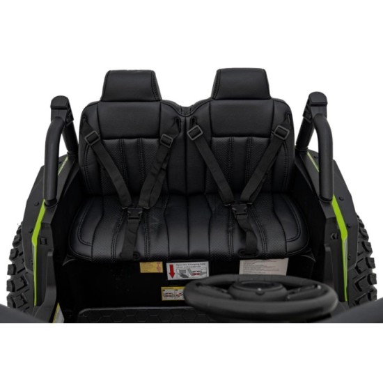JOKO Elektrické Autíčko Buggy HONDA Off-Road 4x120W, penové kolesá, DVOJMIESTNE kožené sedadlo, nosnosť 60kg, zelené