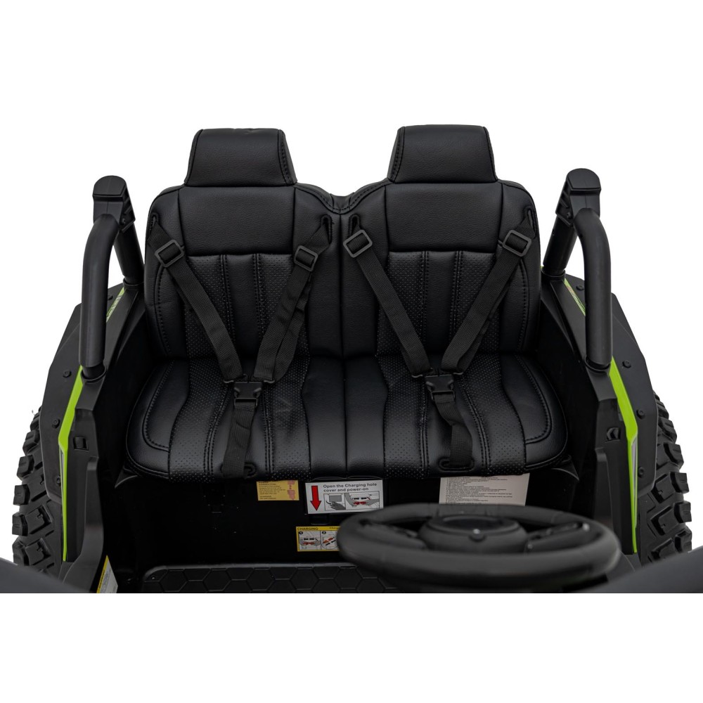 JOKO Elektrické Autíčko Buggy HONDA Off-Road 4x120W, penové kolesá, DVOJMIESTNE kožené sedadlo, nosnosť 60kg, zelené