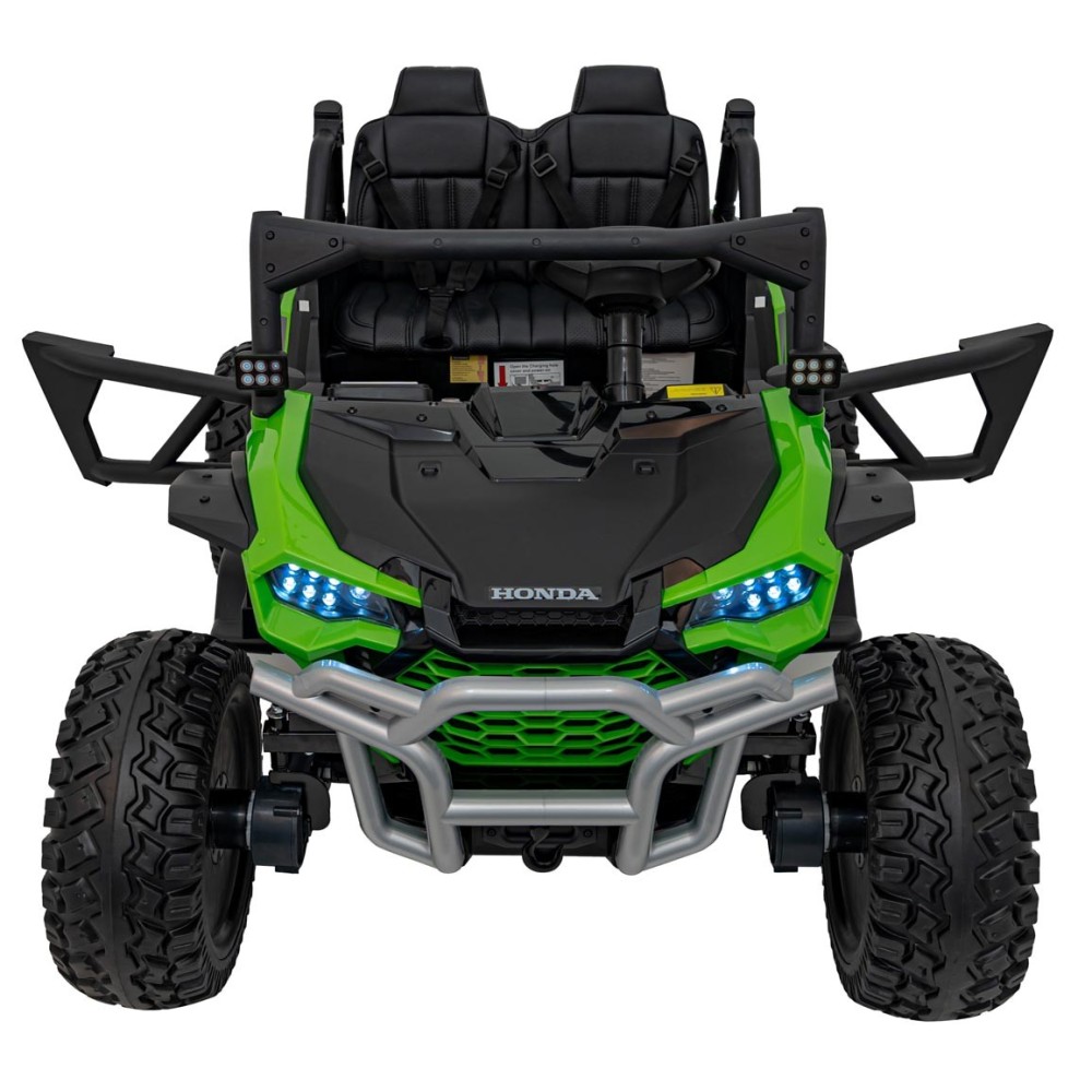 JOKO Elektrické Autíčko Buggy HONDA Off-Road 4x120W, penové kolesá, DVOJMIESTNE kožené sedadlo, nosnosť 60kg, zelené