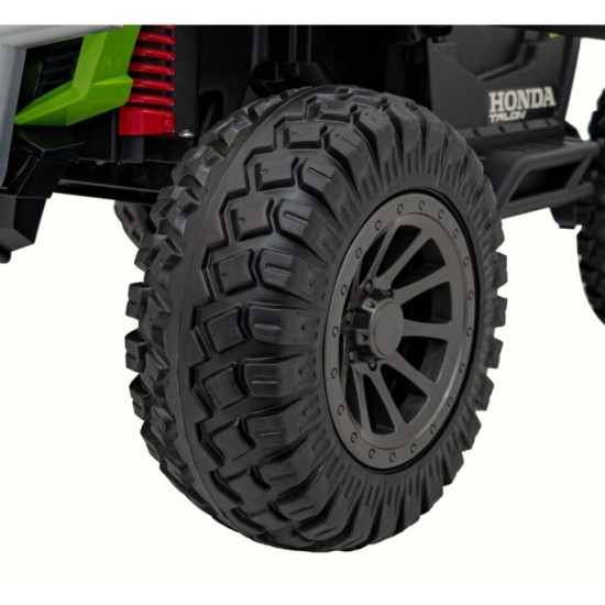 JOKO Elektrické Autíčko Buggy HONDA Off-Road 4x120W, penové kolesá, DVOJMIESTNE kožené sedadlo, nosnosť 60kg, zelené