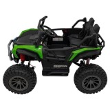 JOKO Elektrické Autíčko Buggy HONDA Off-Road 4x120W, penové kolesá, DVOJMIESTNE kožené sedadlo, nosnosť 60kg, zelené