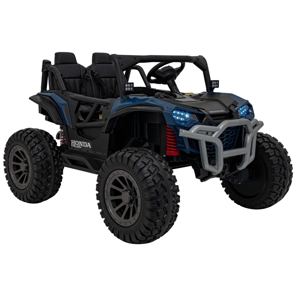 JOKO Elektrické Autíčko Buggy HONDA Off-Road 4x120W, penové kolesá, DVOJMIESTNE kožené sedadlo, nosnosť 60kg, modré