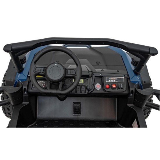 JOKO Elektrické Autíčko Buggy HONDA Off-Road 4x120W, penové kolesá, DVOJMIESTNE kožené sedadlo, nosnosť 60kg, modré