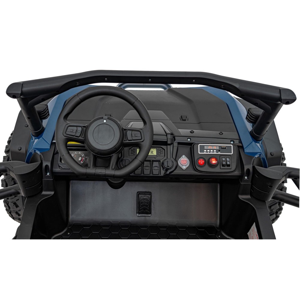 JOKO Elektrické Autíčko Buggy HONDA Off-Road 4x120W, penové kolesá, DVOJMIESTNE kožené sedadlo, nosnosť 60kg, modré