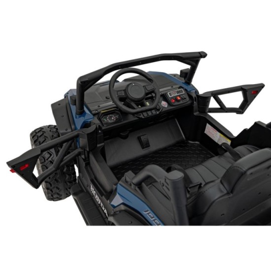 JOKO Elektrické Autíčko Buggy HONDA Off-Road 4x120W, penové kolesá, DVOJMIESTNE kožené sedadlo, nosnosť 60kg, modré