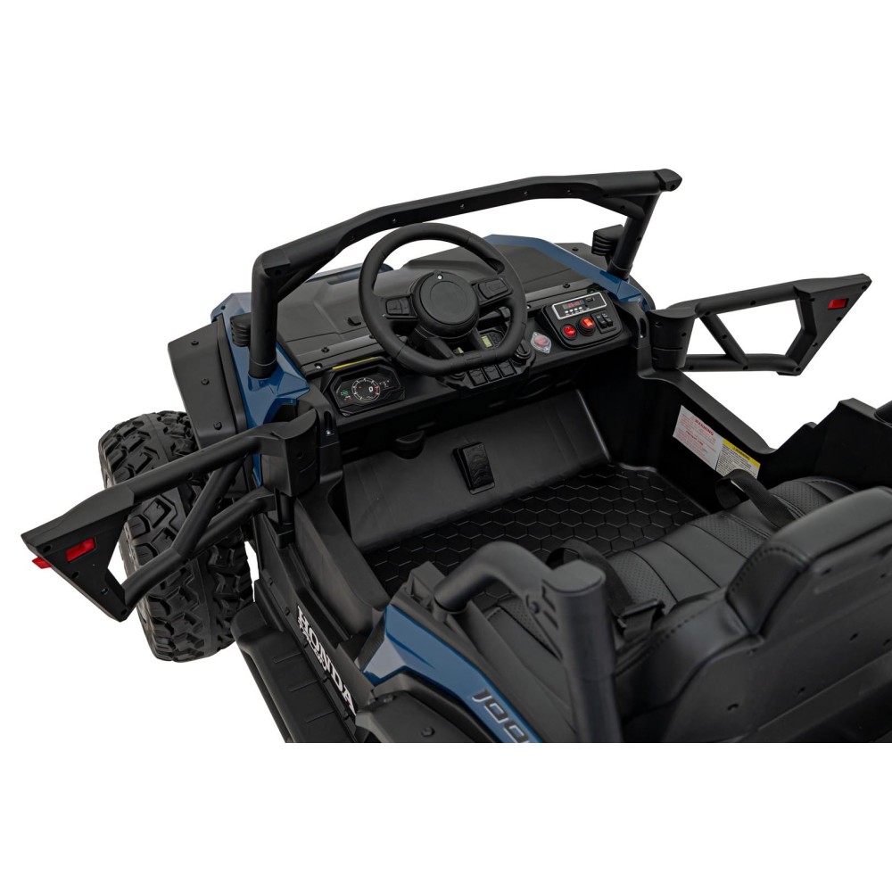 JOKO Elektrické Autíčko Buggy HONDA Off-Road 4x120W, penové kolesá, DVOJMIESTNE kožené sedadlo, nosnosť 60kg, modré