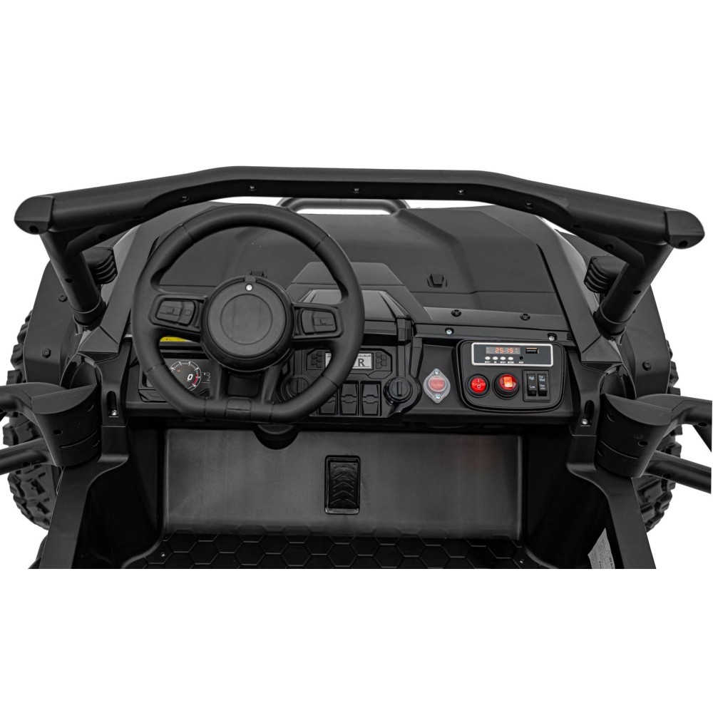 JOKO Elektrické Autíčko Buggy HONDA Off-Road 4x120W, penové kolesá, DVOJMIESTNE kožené sedadlo, nosnosť 60kg, čierna