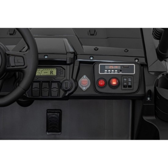 JOKO Elektrické Autíčko Buggy HONDA Off-Road 4x120W, penové kolesá, DVOJMIESTNE kožené sedadlo, nosnosť 60kg, čierna