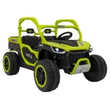 JOKO Elektrické Autíčko Farmer Truck UTV Racing 4x4 24V, Elektrická Vyklápacia Vlečka, Dvojmiestne Kožené sedadlo, Penové kolesá
