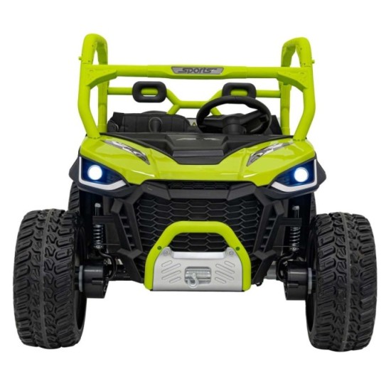JOKO Elektrické Autíčko Farmer Truck UTV Racing 4x4 24V, Elektrická Vyklápacia Vlečka, Dvojmiestne Kožené sedadlo, Penové kolesá