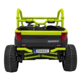 JOKO Elektrické Autíčko Farmer Truck UTV Racing 4x4 24V, Elektrická Vyklápacia Vlečka, Dvojmiestne Kožené sedadlo, Penové kolesá