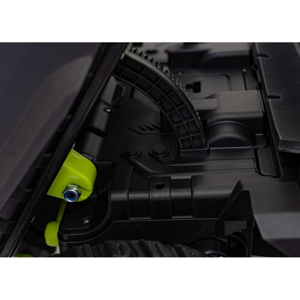 JOKO Elektrické Autíčko Farmer Truck UTV Racing 4x4 24V, Elektrická Vyklápacia Vlečka, Dvojmiestne Kožené sedadlo, Penové kolesá