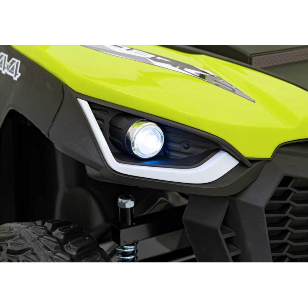 JOKO Elektrické Autíčko Farmer Truck UTV Racing 4x4 24V, Elektrická Vyklápacia Vlečka, Dvojmiestne Kožené sedadlo, Penové kolesá