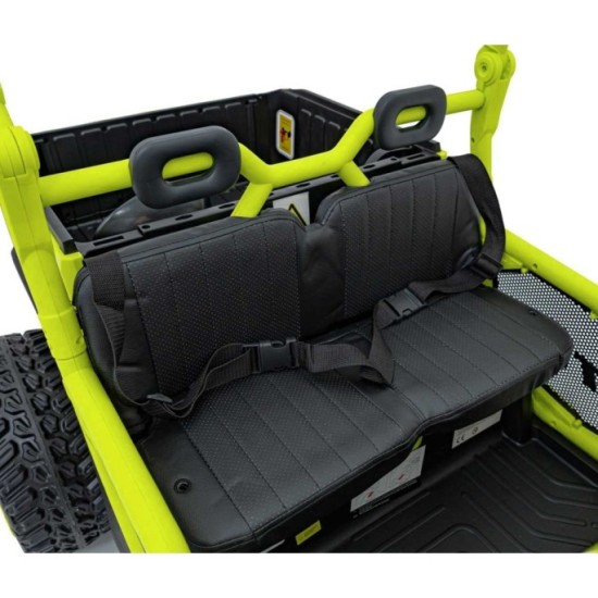 JOKO Elektrické Autíčko Farmer Truck UTV Racing 4x4 24V, Elektrická Vyklápacia Vlečka, Dvojmiestne Kožené sedadlo, Penové kolesá