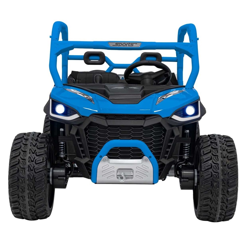 JOKO Elektrické Autíčko Farmer Truck UTV Racing 4x4 24V, Elektrická Vyklápacia Vlečka, Dvojmiestne Kožené sedadlo, Penové kolesá