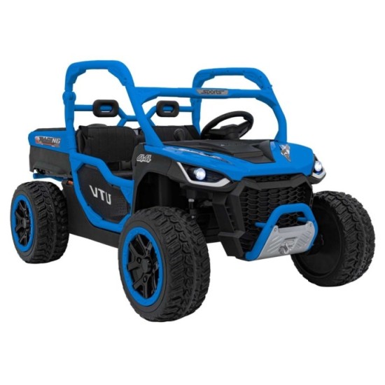 JOKO Elektrické Autíčko Farmer Truck UTV Racing 4x4 24V, Elektrická Vyklápacia Vlečka, Dvojmiestne Kožené sedadlo, Penové kolesá