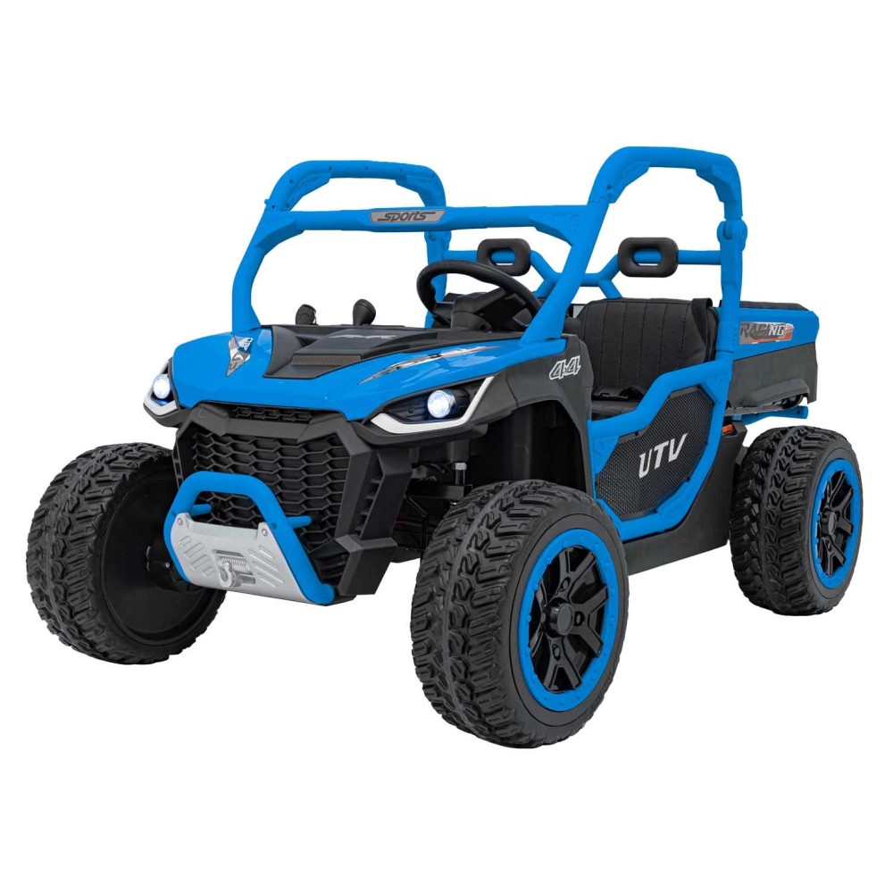 JOKO Elektrické Autíčko Farmer Truck UTV Racing 4x4 24V, Elektrická Vyklápacia Vlečka, Dvojmiestne Kožené sedadlo, Penové kolesá