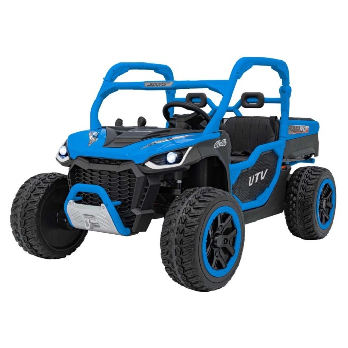 JOKO Elektrické Autíčko Farmer Truck UTV Racing 4x4 24V, Elektrická Vyklápacia Vlečka, Dvojmiestne Kožené sedadlo, Penové kolesá