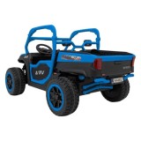 JOKO Elektrické Autíčko Farmer Truck UTV Racing 4x4 24V, Elektrická Vyklápacia Vlečka, Dvojmiestne Kožené sedadlo, Penové kolesá