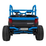 JOKO Elektrické Autíčko Farmer Truck UTV Racing 4x4 24V, Elektrická Vyklápacia Vlečka, Dvojmiestne Kožené sedadlo, Penové kolesá